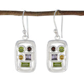 Dayana Multicolor Gemstone Dangle Earrings Multi multicolor Dangle